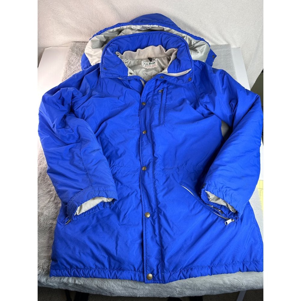 Vtg LL Bean Mens‎ 90s USA Penobscot Parka Jacket w Hood. Made in USA Size L